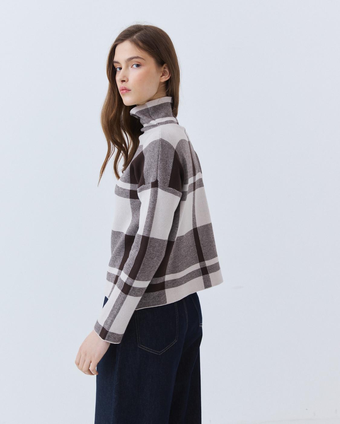 JERSEY CUELLO ALTO CUADROS