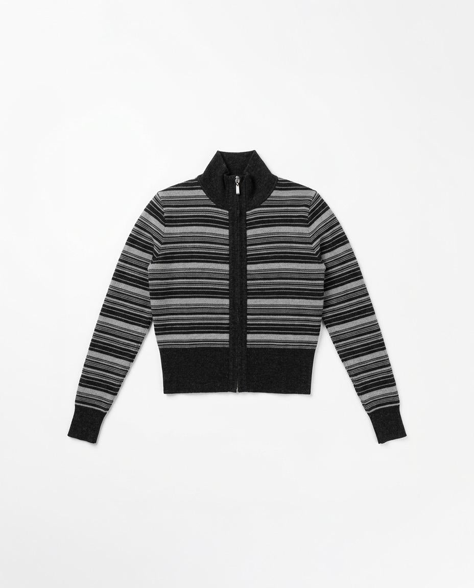 ZIP-UP KNIT JACKET