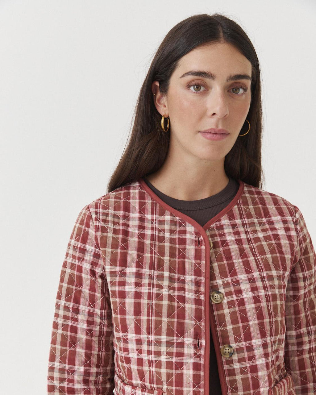 CHAQUETA MATELASSÉ CUADROS