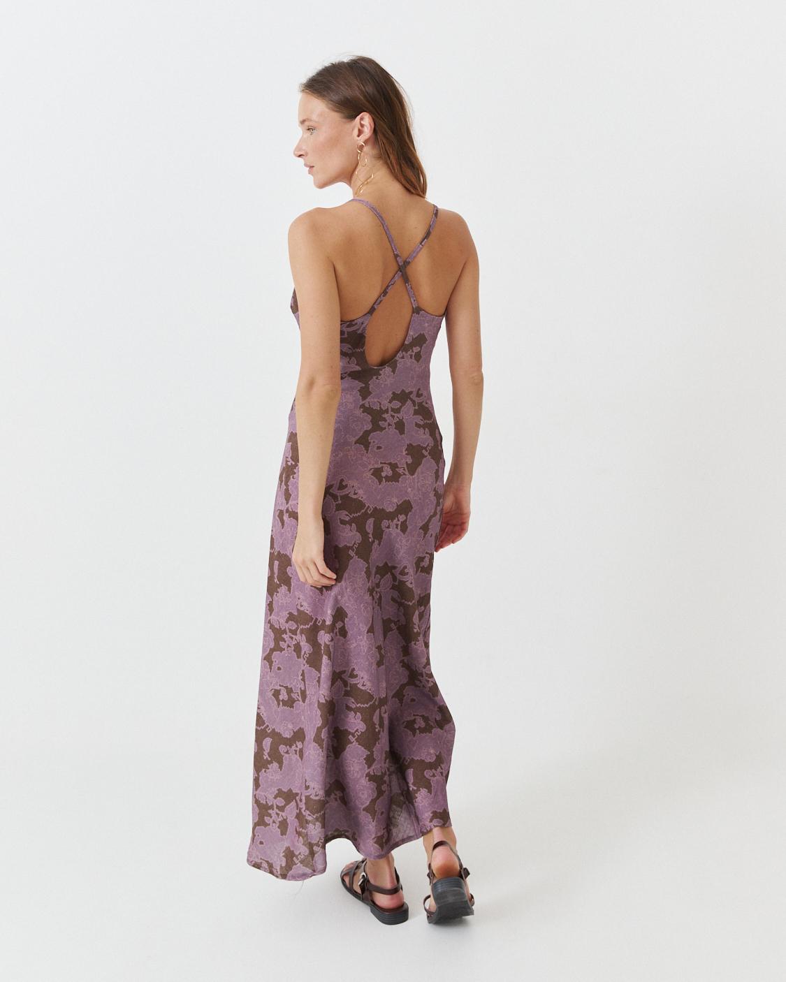 FLORAL STRAPPY MAXI DRESS