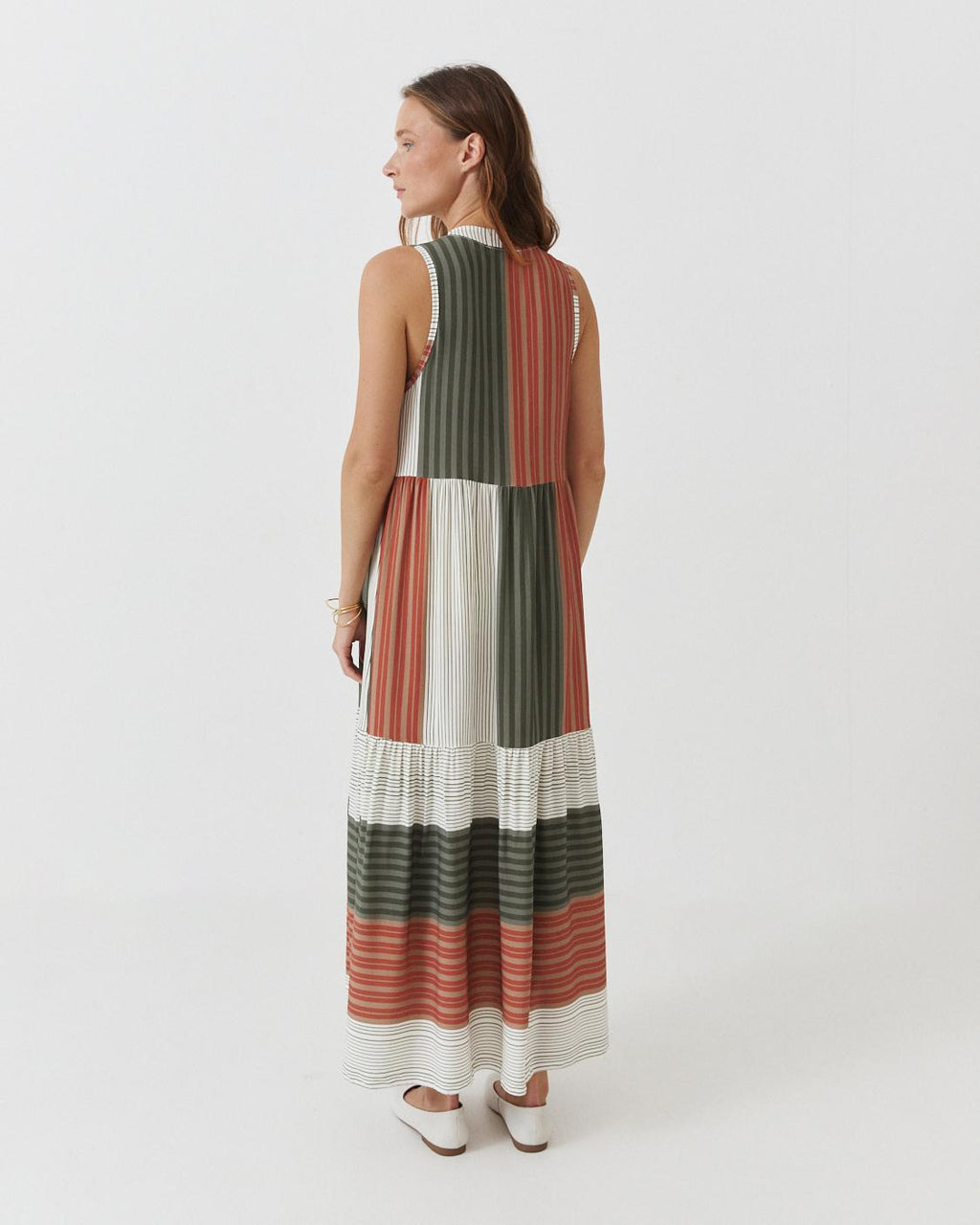 VESTIDO LARGO RAYAS