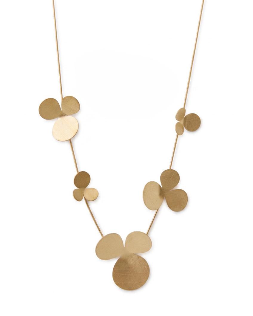 COLLAR MÚLTIPLES FLORES CORTO