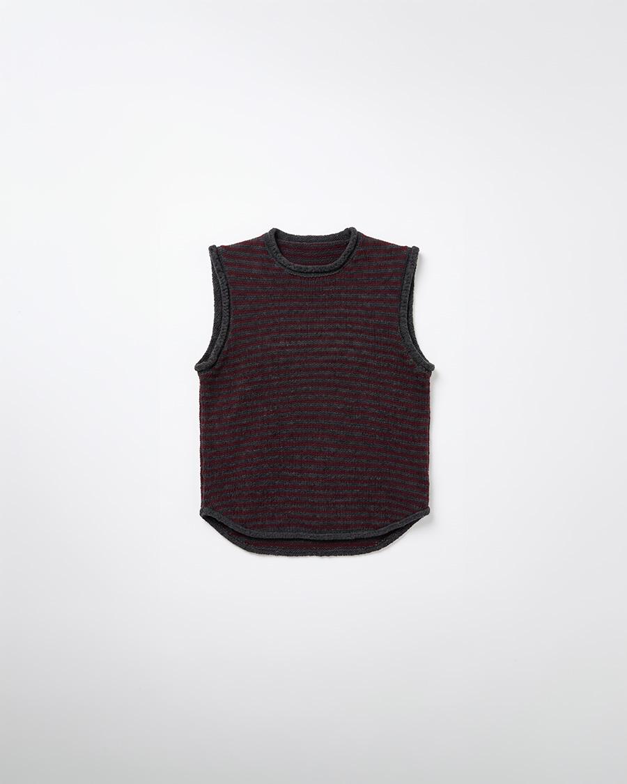 CHALECO CUELLO REDONDO RAYAS