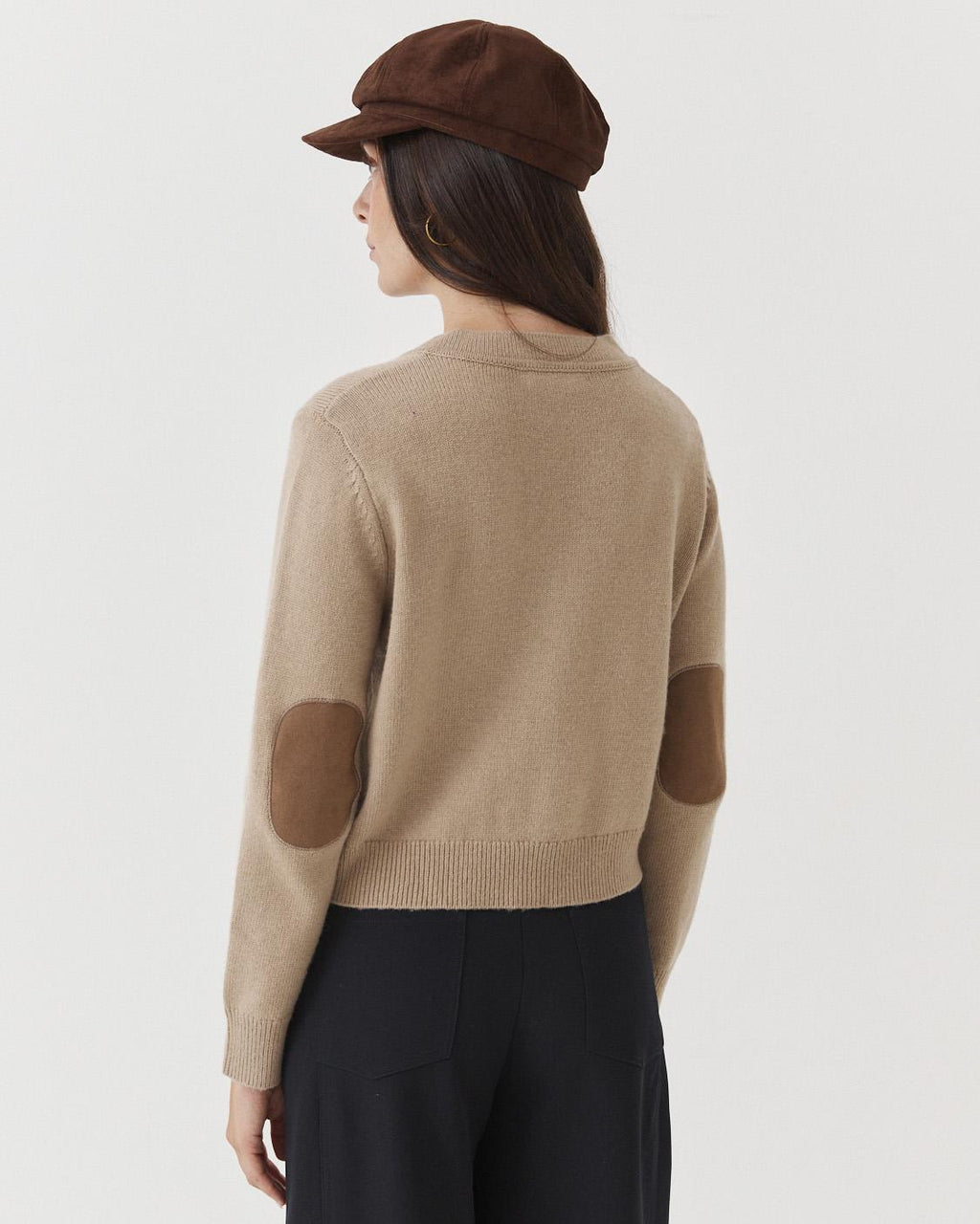 ELBOW PATCH CARDIGAN