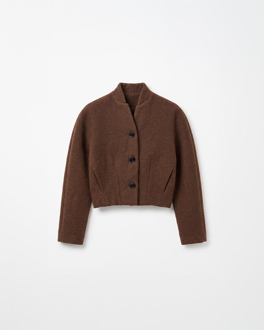 CHAQUETA CROP CON LANA