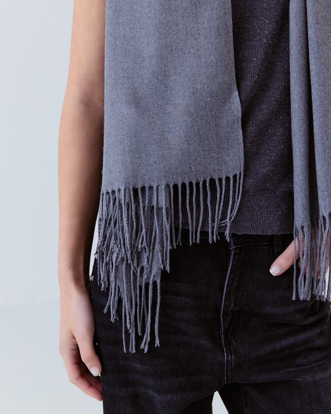 FRINGED SCARF