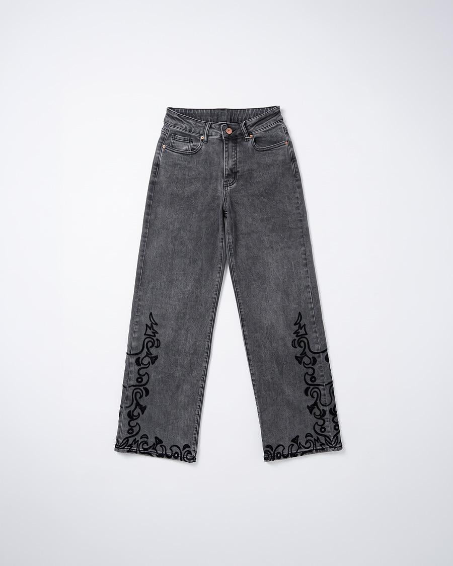 JEANS STRAIGHT BORDADOS