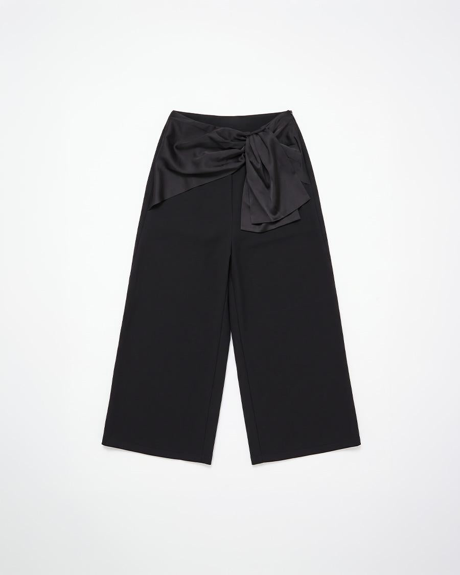 PALAZZO PANTS WITH TIE BELT