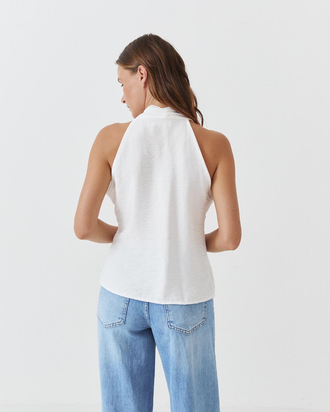 TOP CRUZADO BROCHE LATERAL