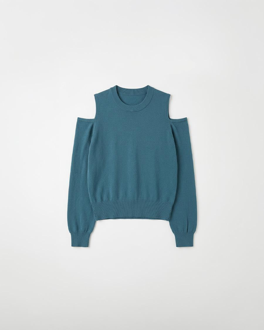 SHOULDER CUT-OUT SWEATER