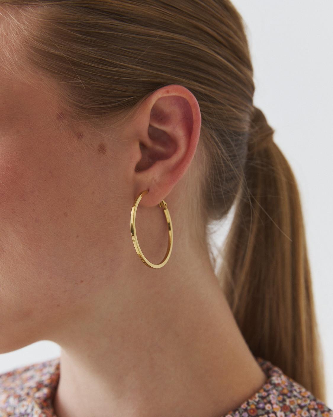 THIN HOOP EARRINGS