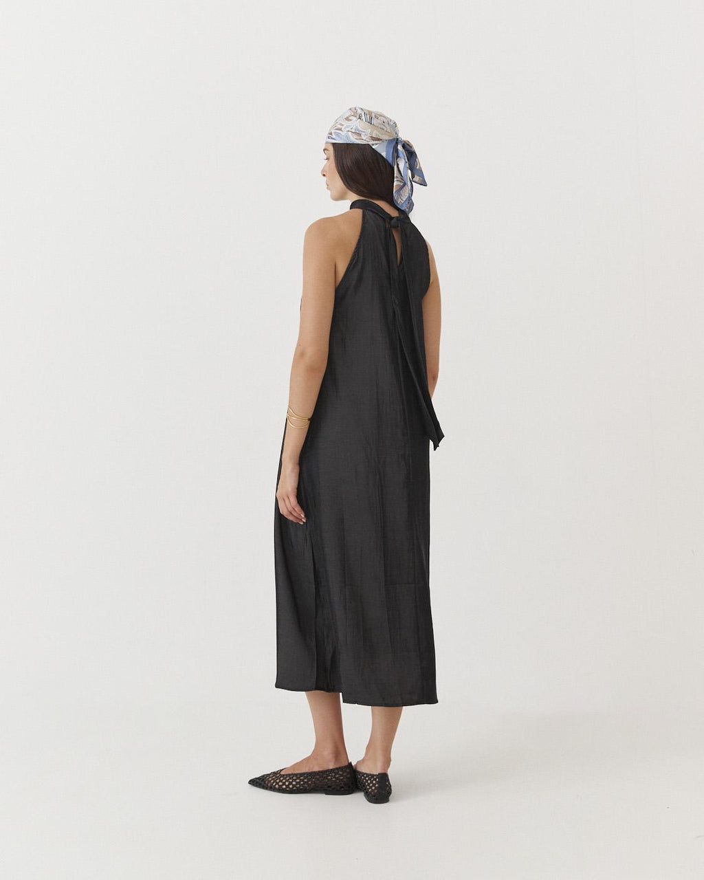 VESTIDO LARGO CUELLO HALTER