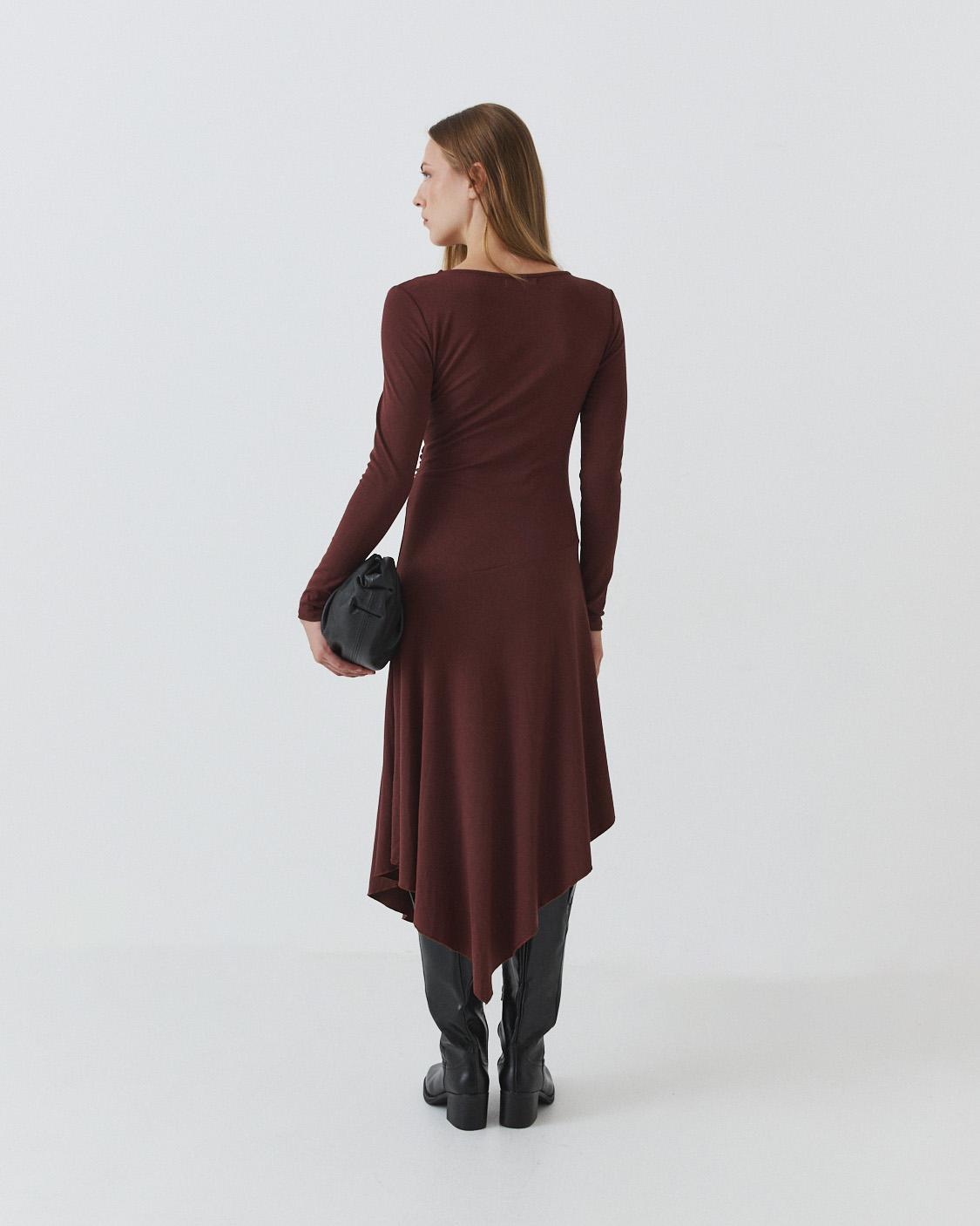 VESTIDO LARGO ASIMÉTRICO