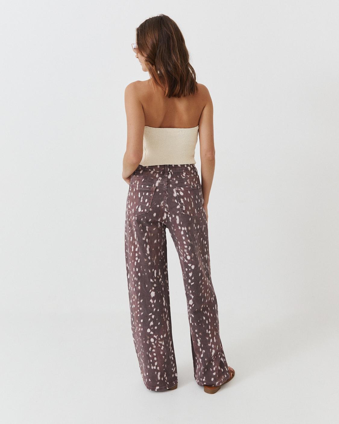 PANTALÓN WIDE LEG ANIMAL PRINT