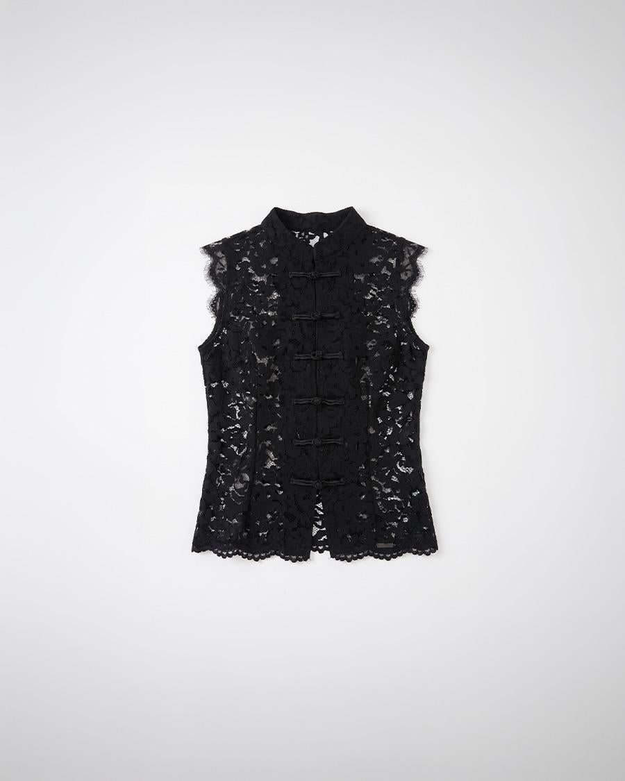 QIPAO LACE TOP