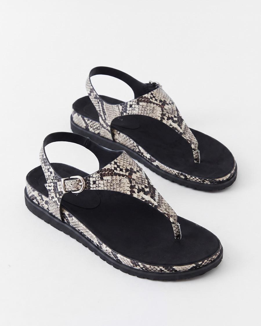 SNAKE PRINT SANDAL