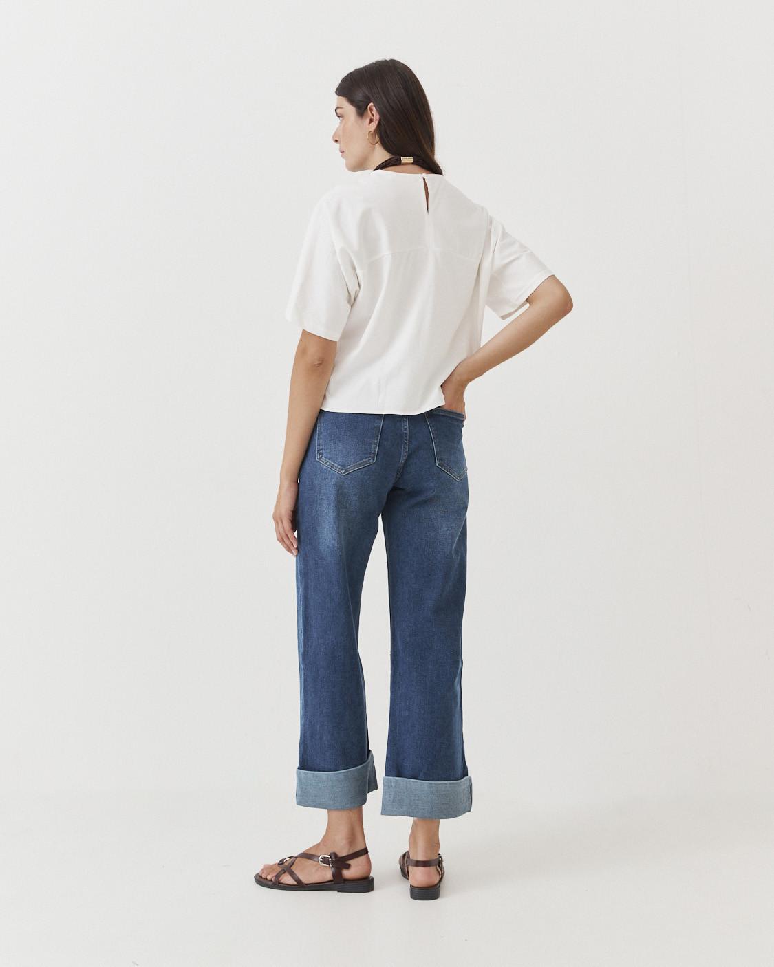 JEANS STRAIGHT CON FAJA INTERNA