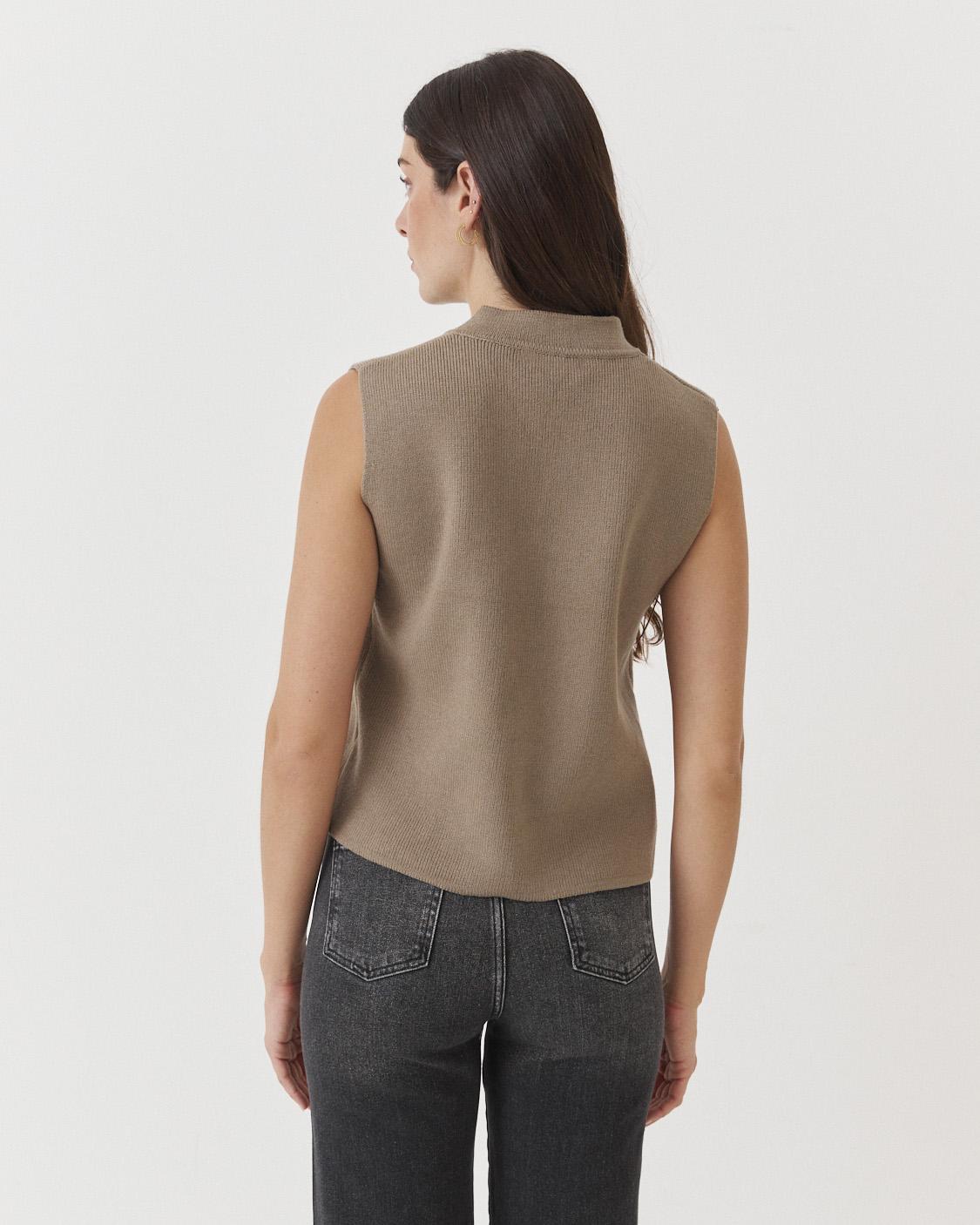 KNIT QIPAO VEST