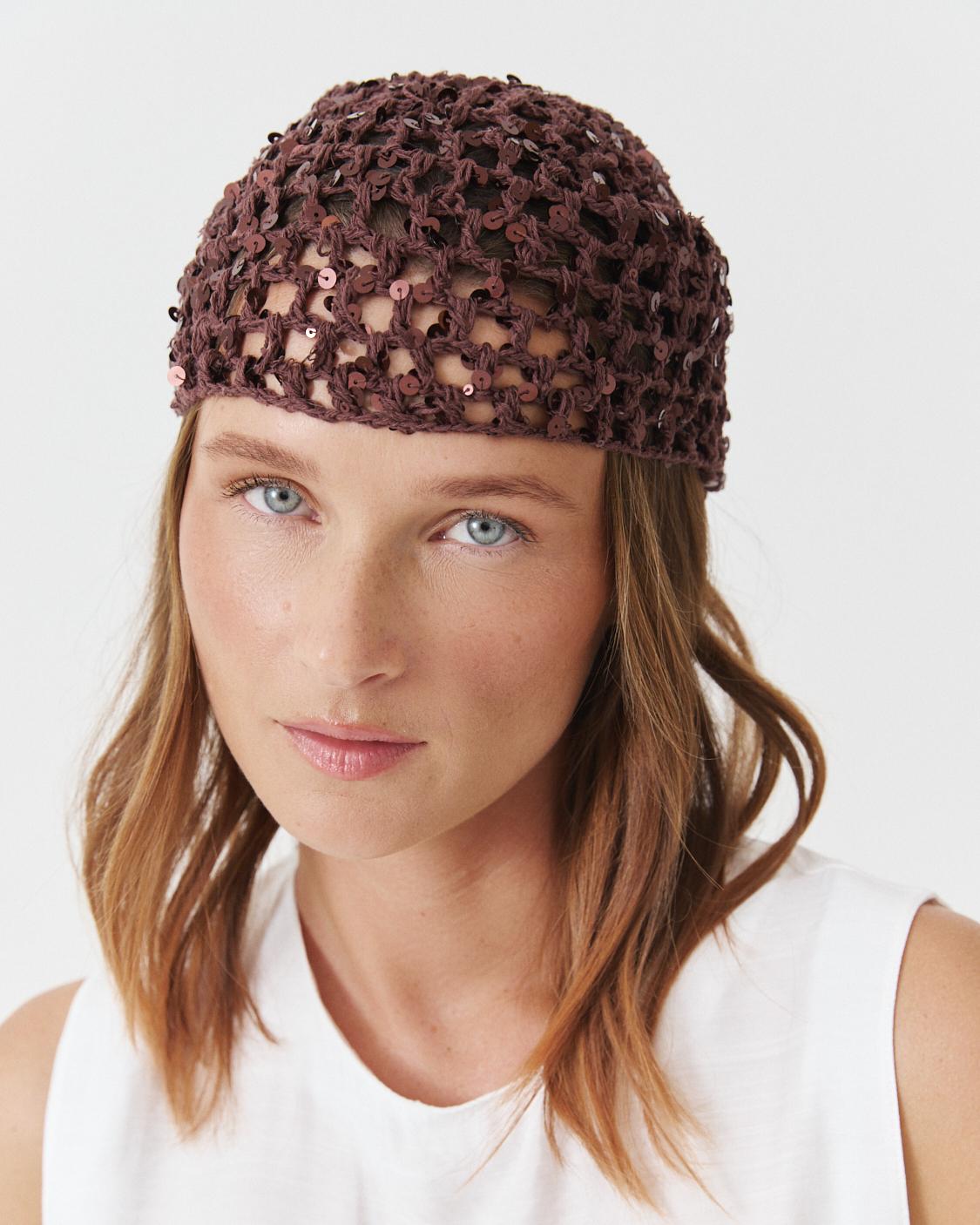 PAÑUELO CROCHET LENTEJUELAS