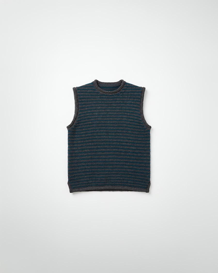 CHALECO CUELLO REDONDO RAYAS