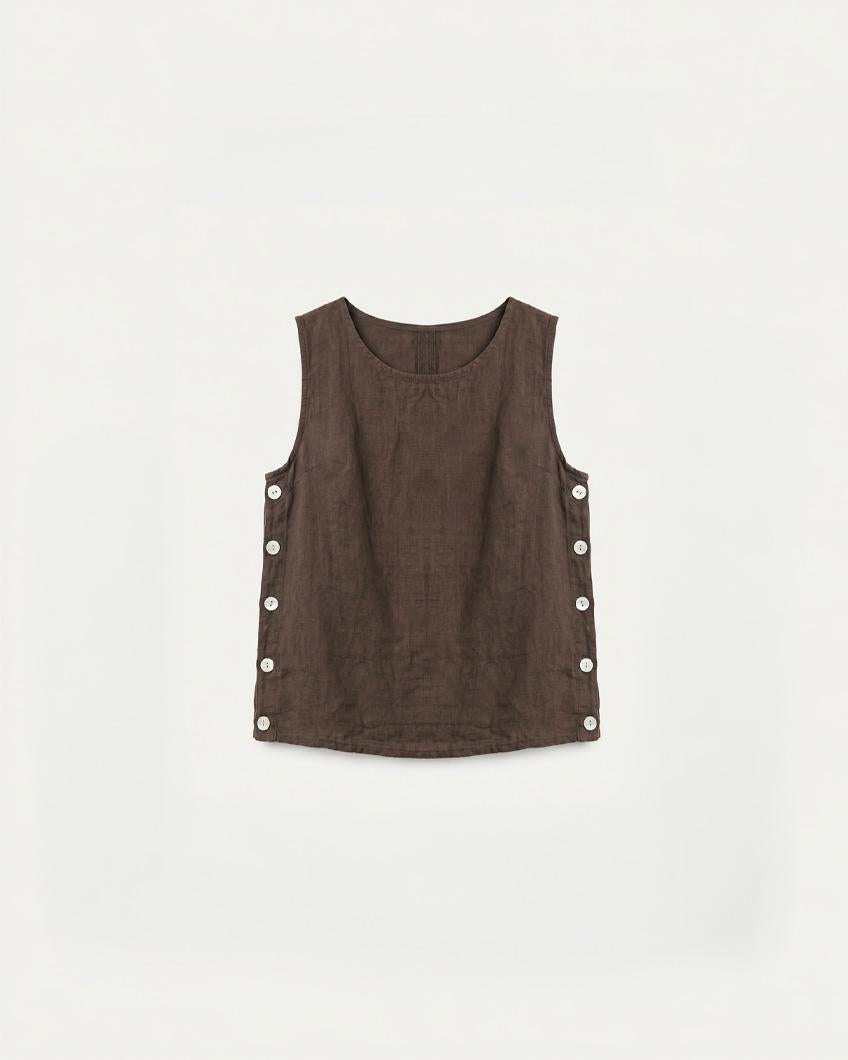 TOP LINO BOTONES LATERALES