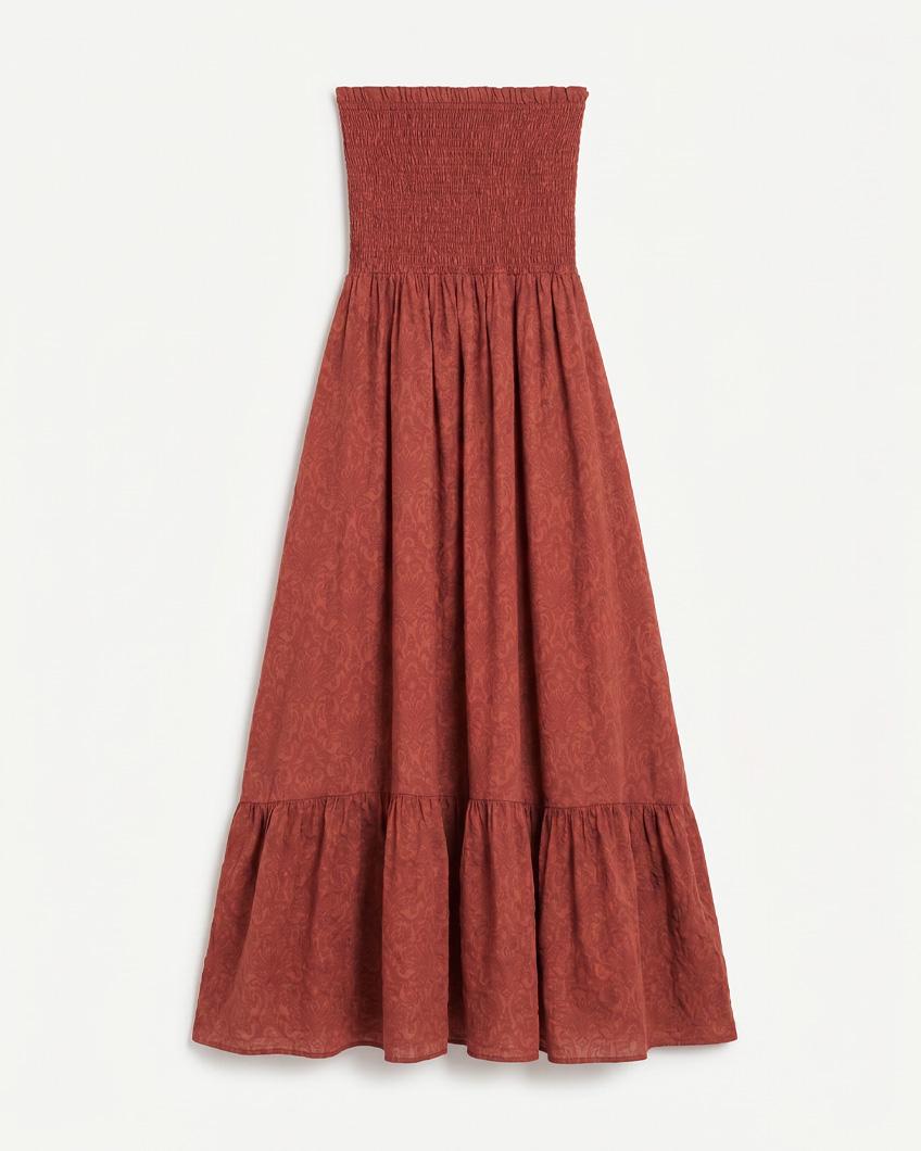 SMOCKED MAXI DRESS