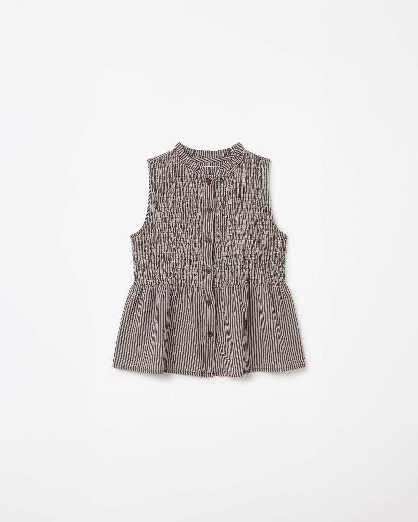 TOP NIDO ABEJA PEPLUM