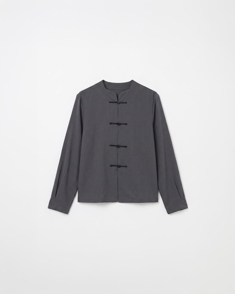 CONTRAST QIPAO BLOUSE