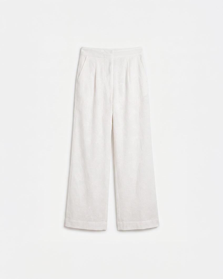 PANTALÓN WIDE LEG BORDADO