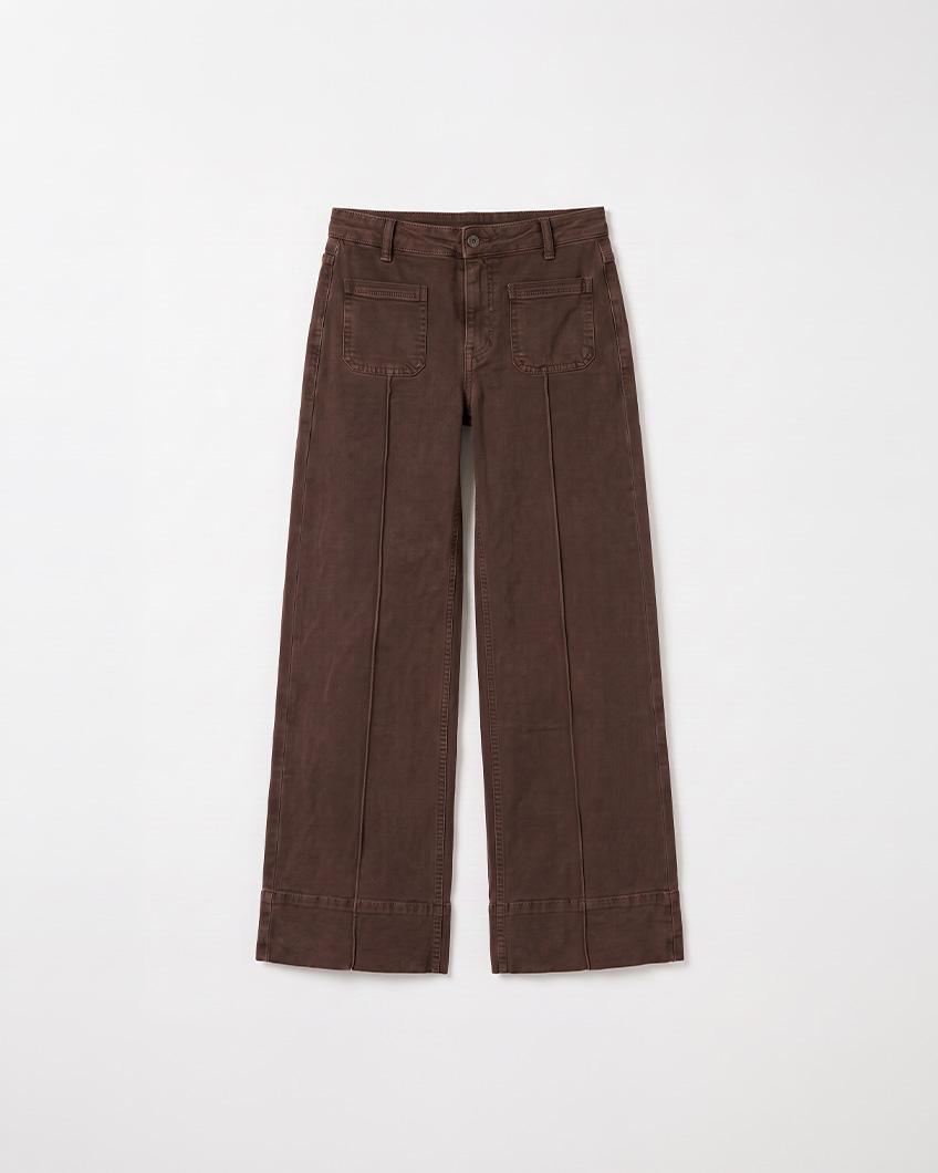 JEANS WIDE LEG COSTURAS