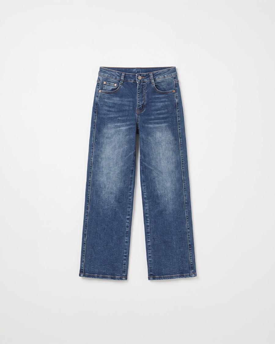 JEANS WIDE LEG COSTURA FRONTAL