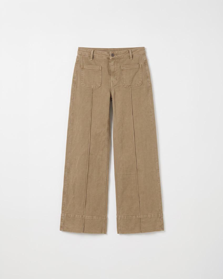 JEANS WIDE LEG COSTURAS
