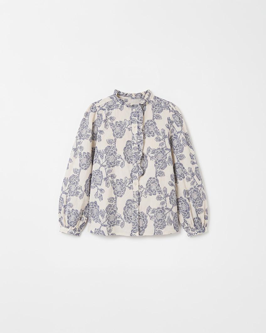 CAMISA JACQUARD FLORES