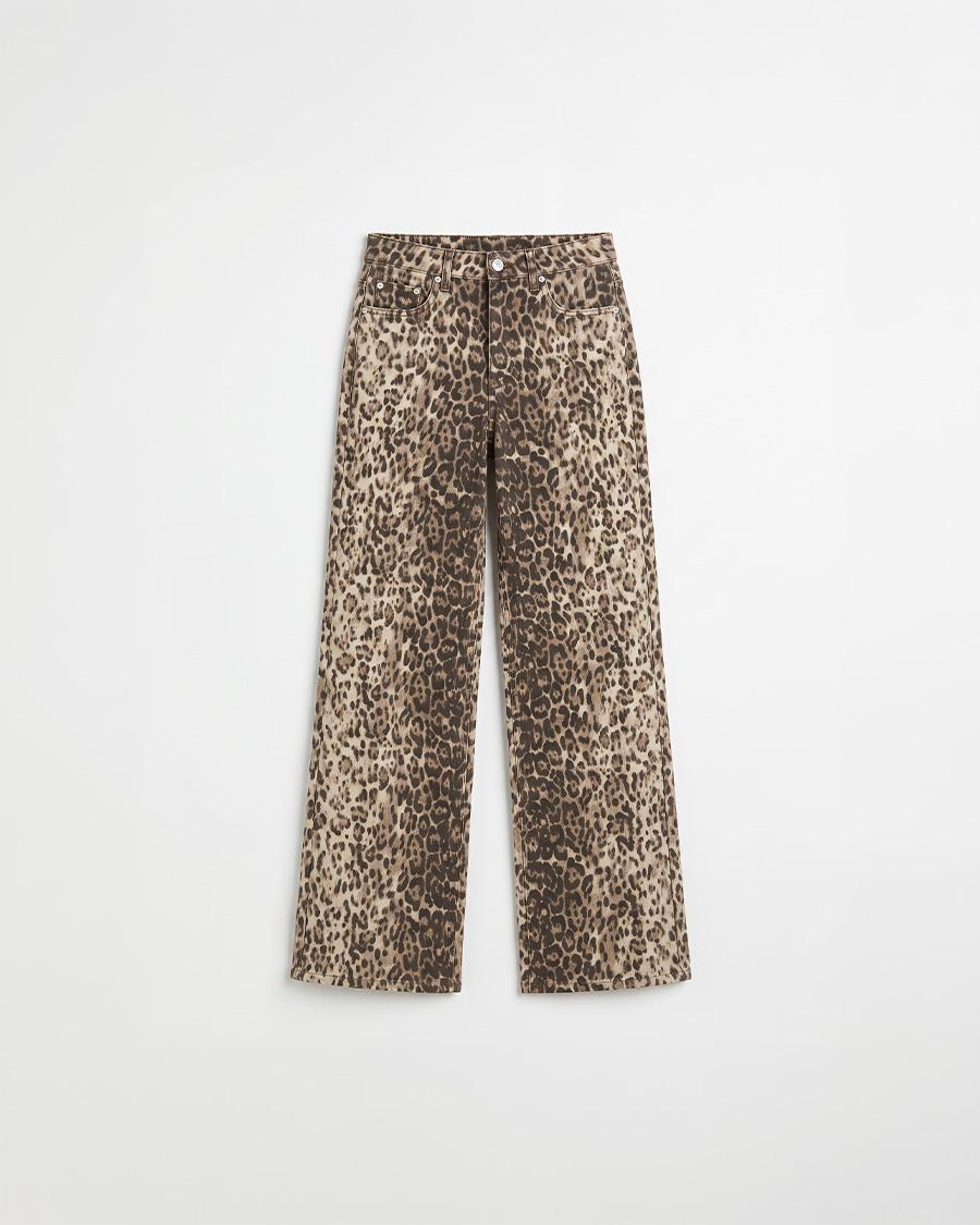 JEANS WIDE LEG LEOPARDO