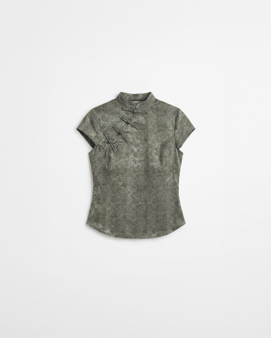 BLUSA QIPAO JACQUARD