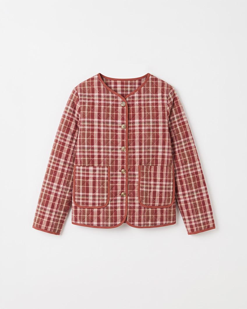 QUILTED CHECK JACKET