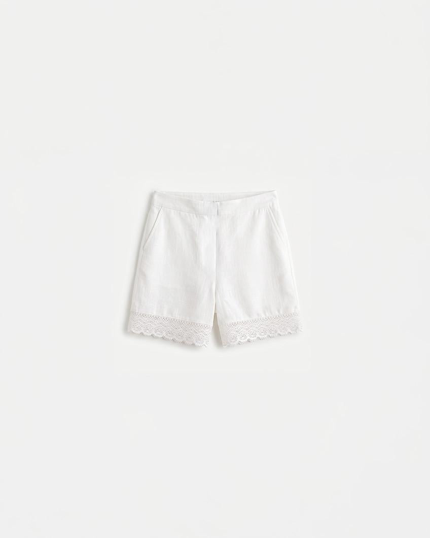 PANTALÓN CORTO BAJO ENCAJE