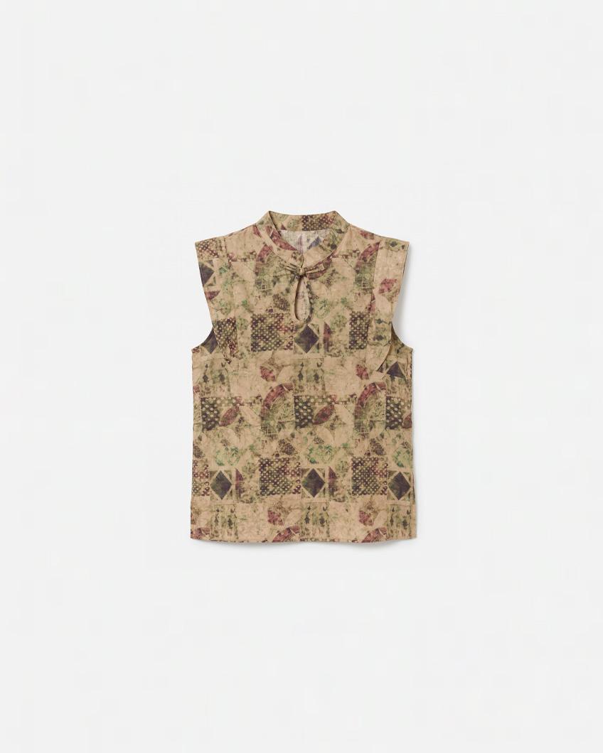 TOP CUELLO MAO ESTAMPADO