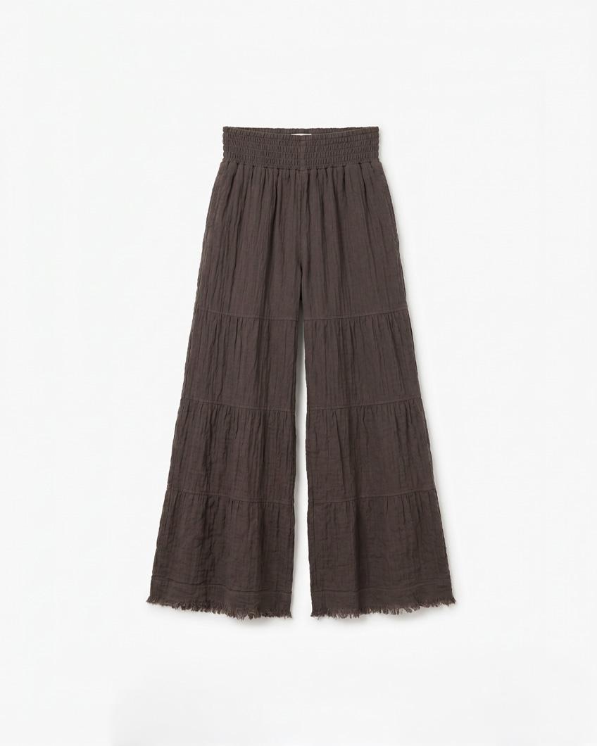 PANTALÓN LINO FLECOS WIDE LEG