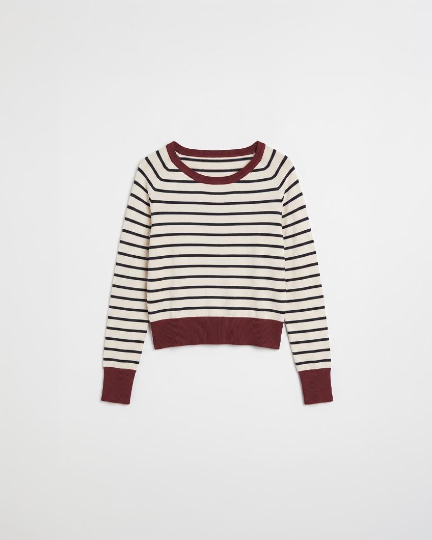 COLORBLOCK STRIPED SWEATER