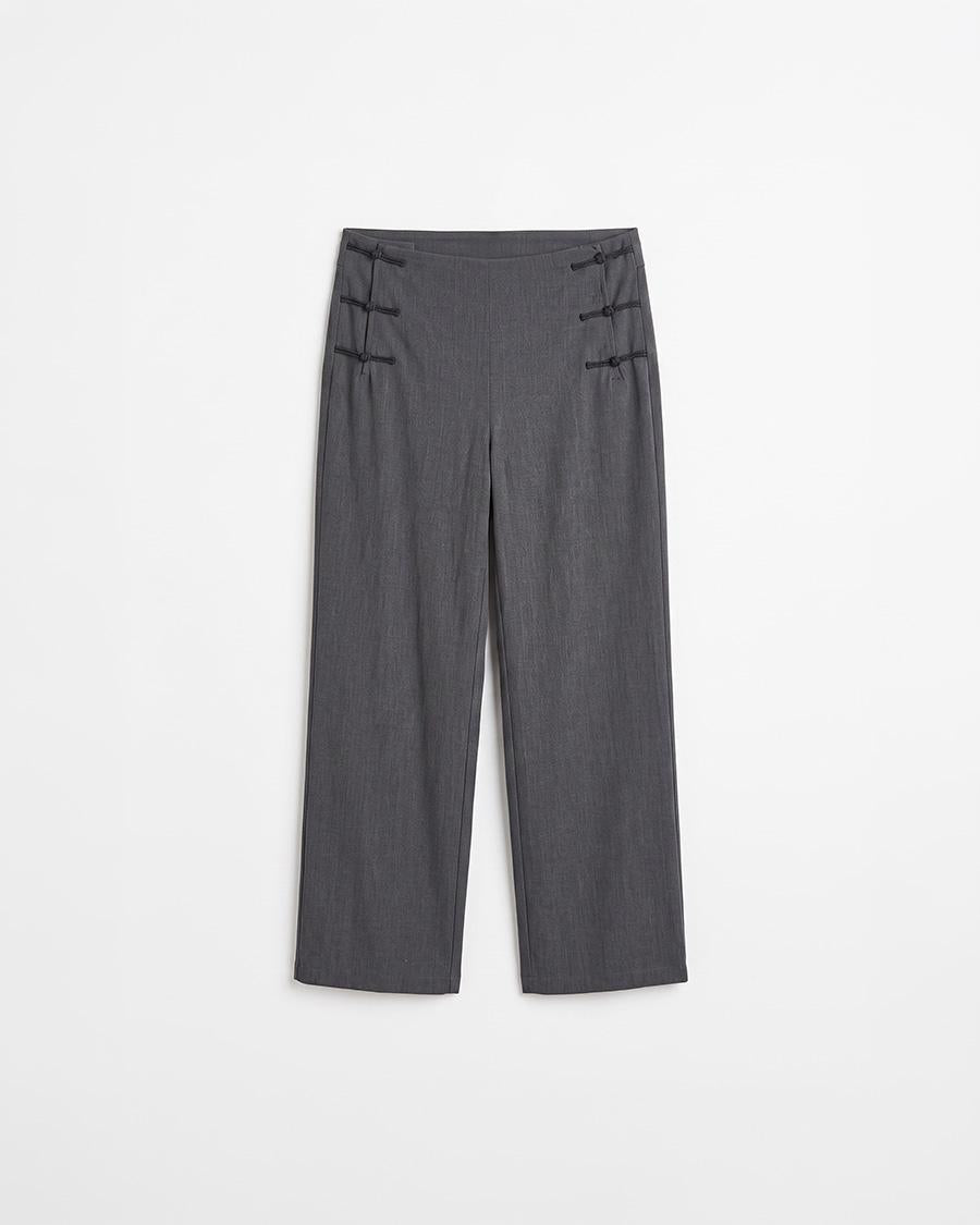 PANTALÓN RECTO QIPAO CONTRASTE