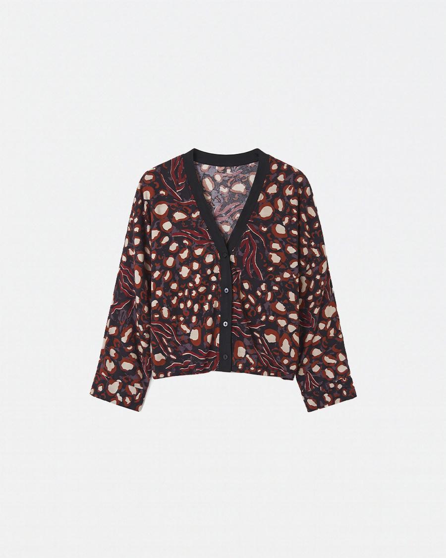 PRINTED FLOWY JACKET