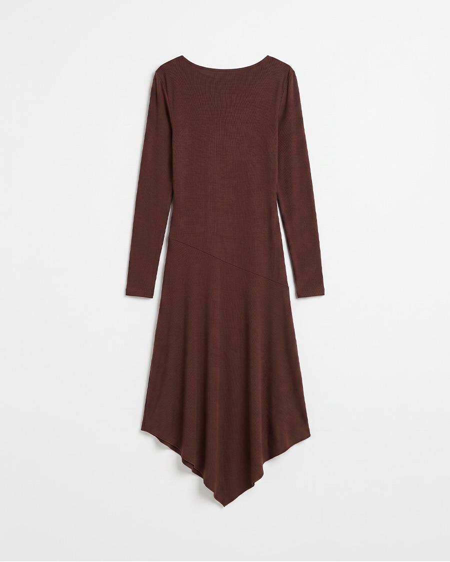 VESTIDO LARGO ASIMÉTRICO