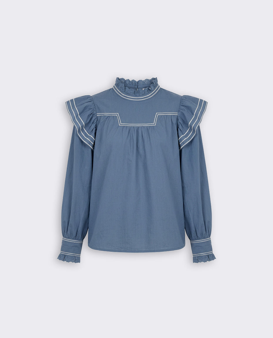 BLUSA HALTER ENCAJE